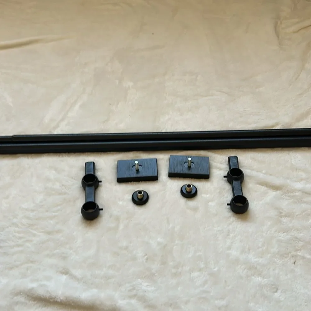 Pottery Barn Double Curtain Rod & Wall Bracket, Cast Iron, .75, NWT 28x48